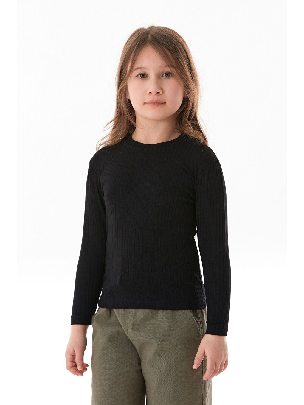 Siyah Fitilli Kız Çocuk Body