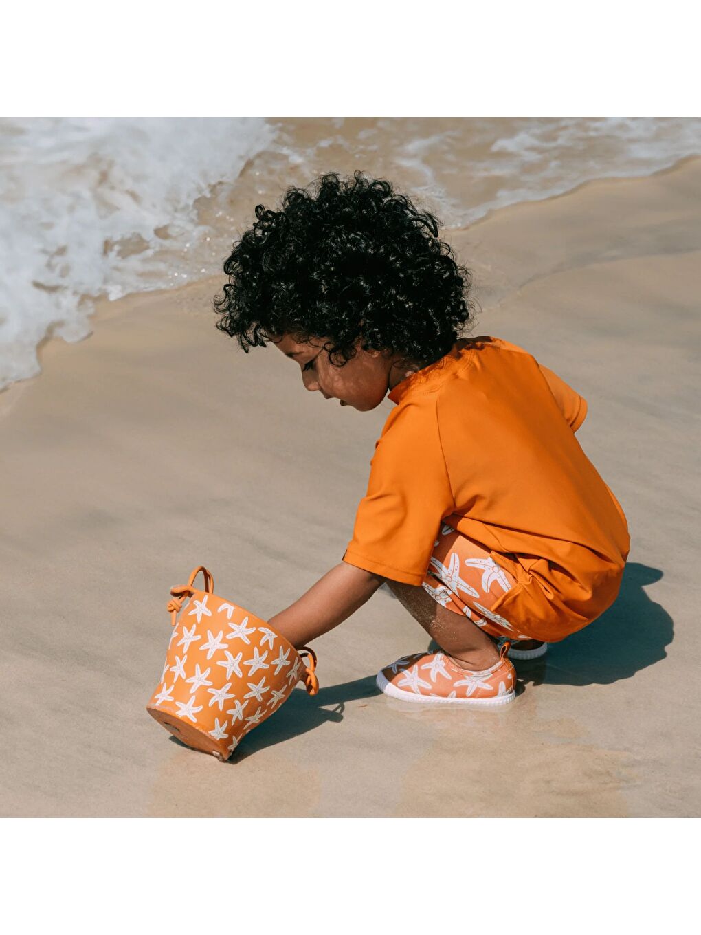 Swim Essentials Sea Star Orange Silikon Kova Küret Seti-5