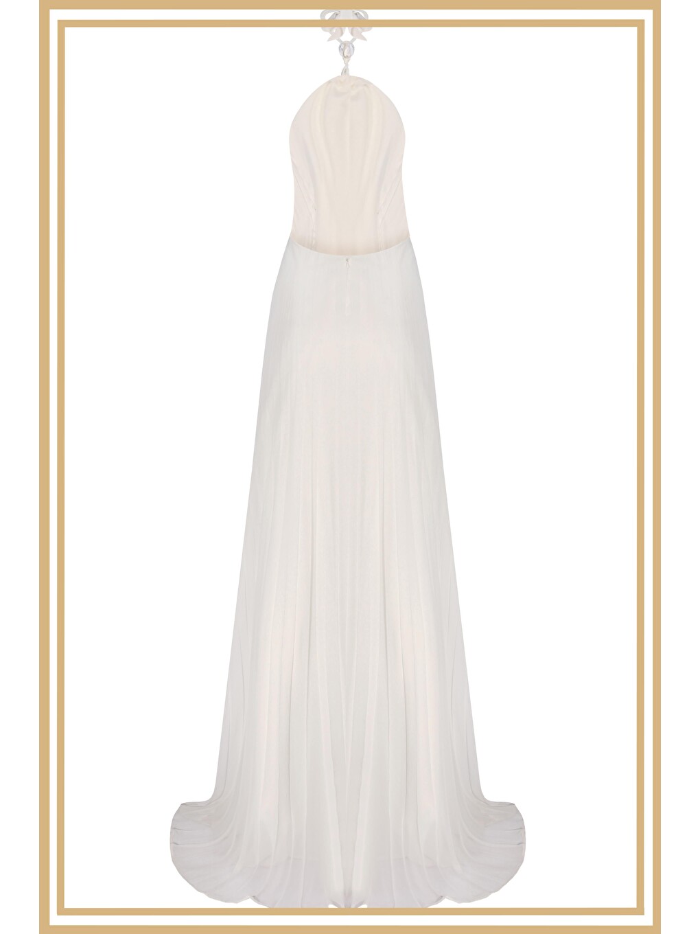 Limited Edition | Mykonos Beyaz Uzun Elbise-5
