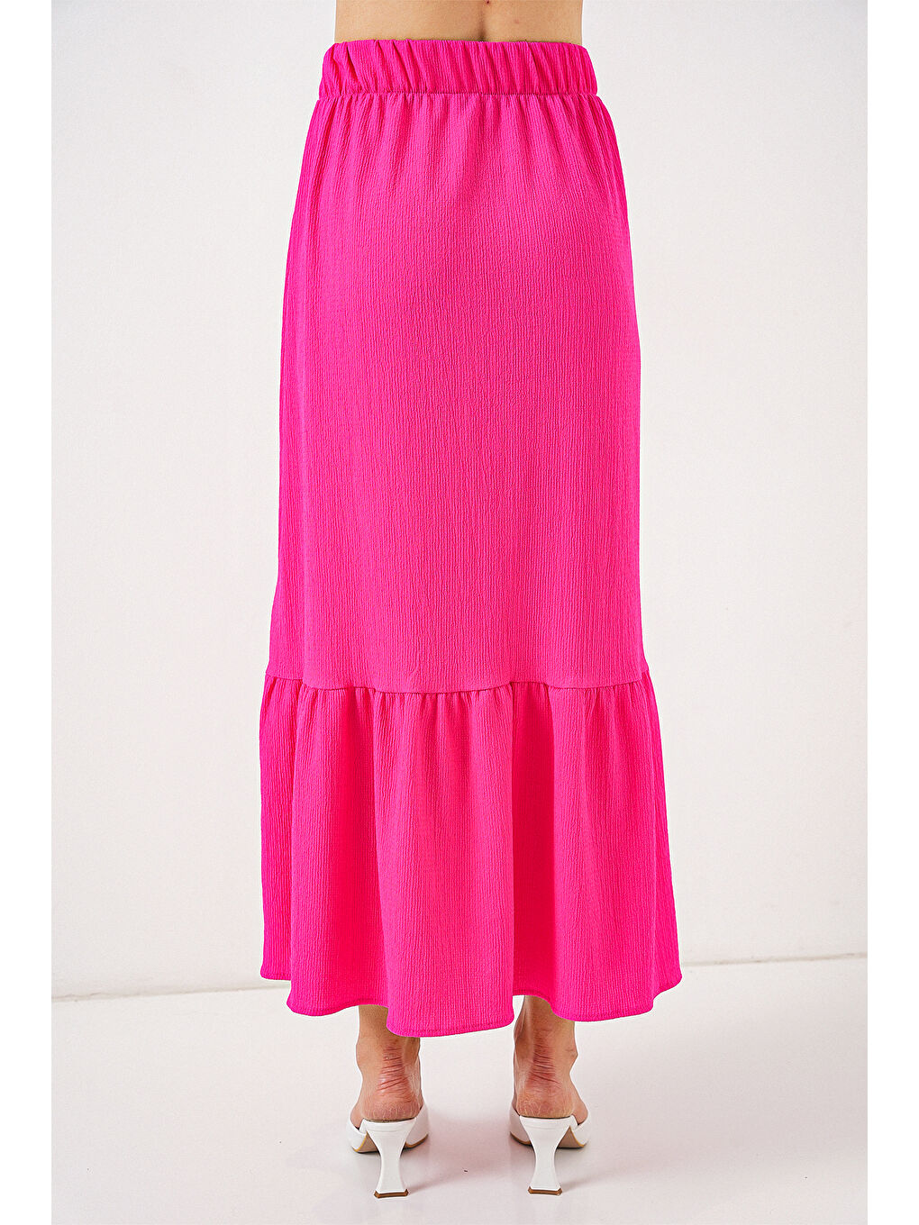 1886 Uzun Örme Etek - A.Fuşya-5