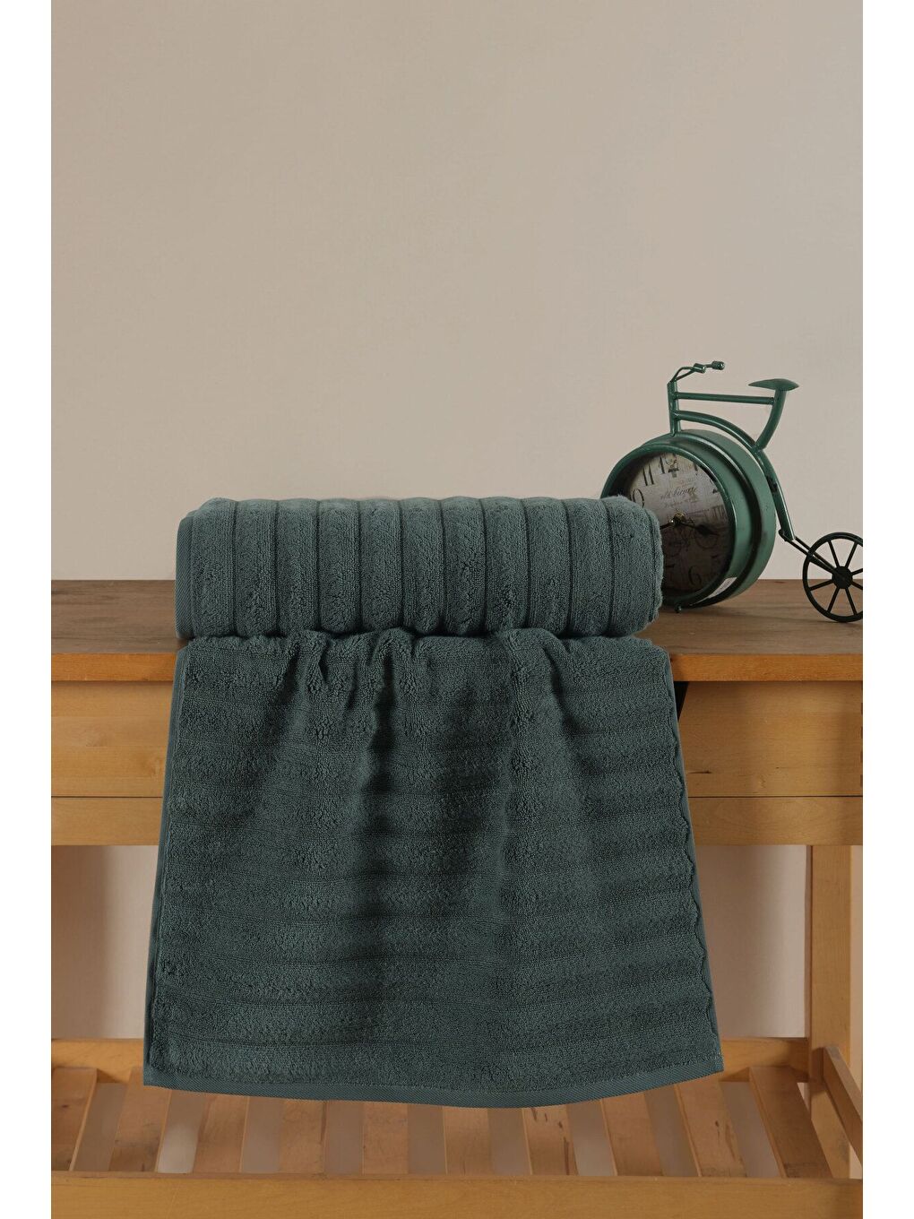 Yeşil Wave Serisi Premium Micro Pamuk El Havlusu 50x90 cm