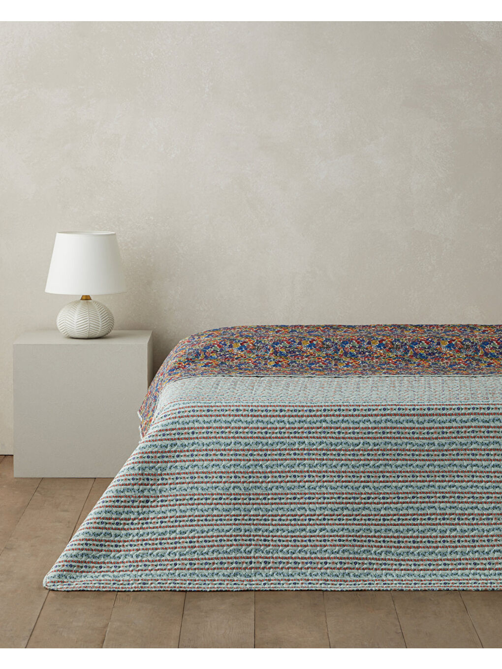 Colorful Stripeway King Size Çok Amaçlı Örtü 220x240 cm Kırmızı-1