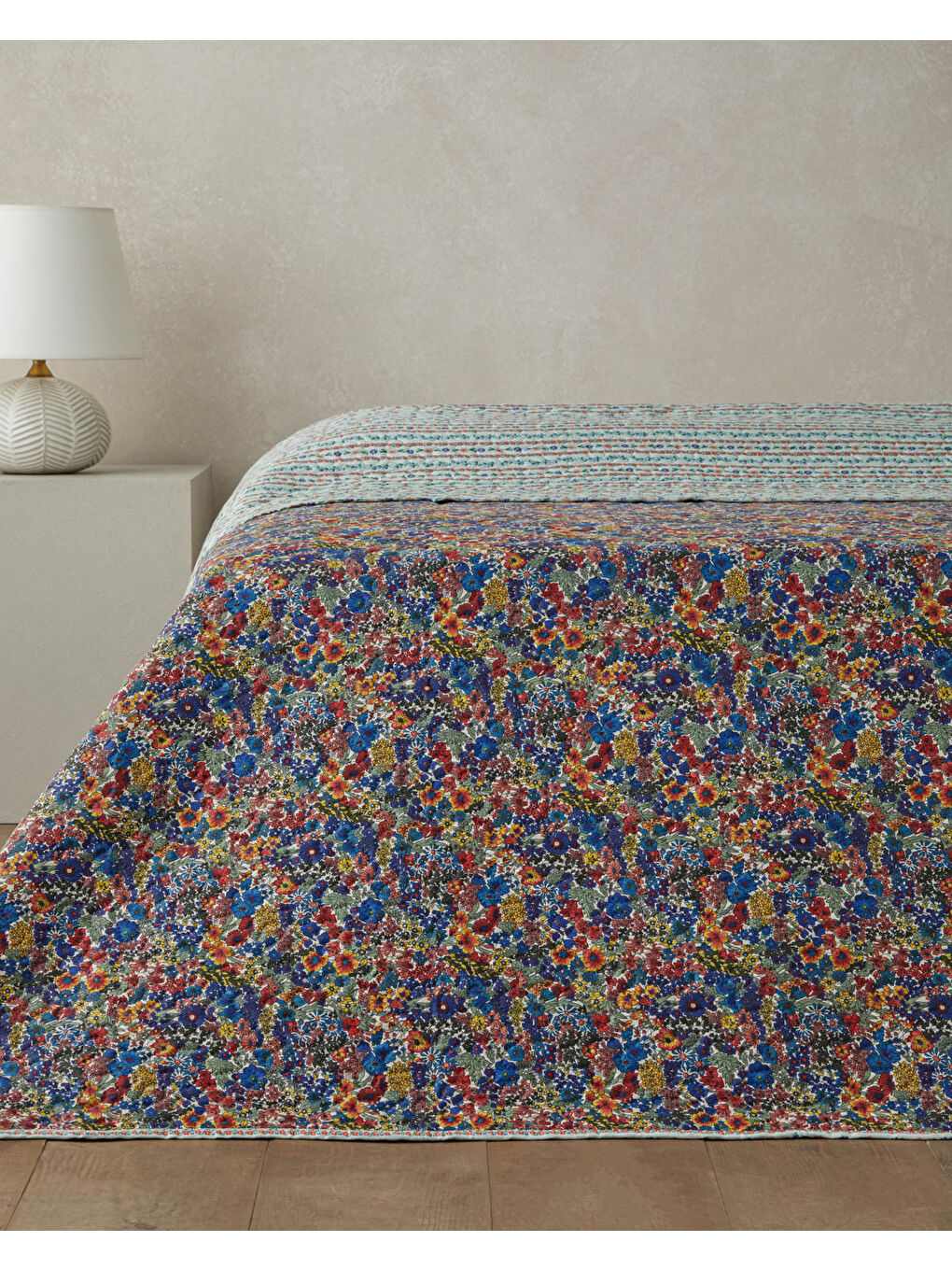 Colorful Stripeway King Size Çok Amaçlı Örtü 220x240 cm Kırmızı-2