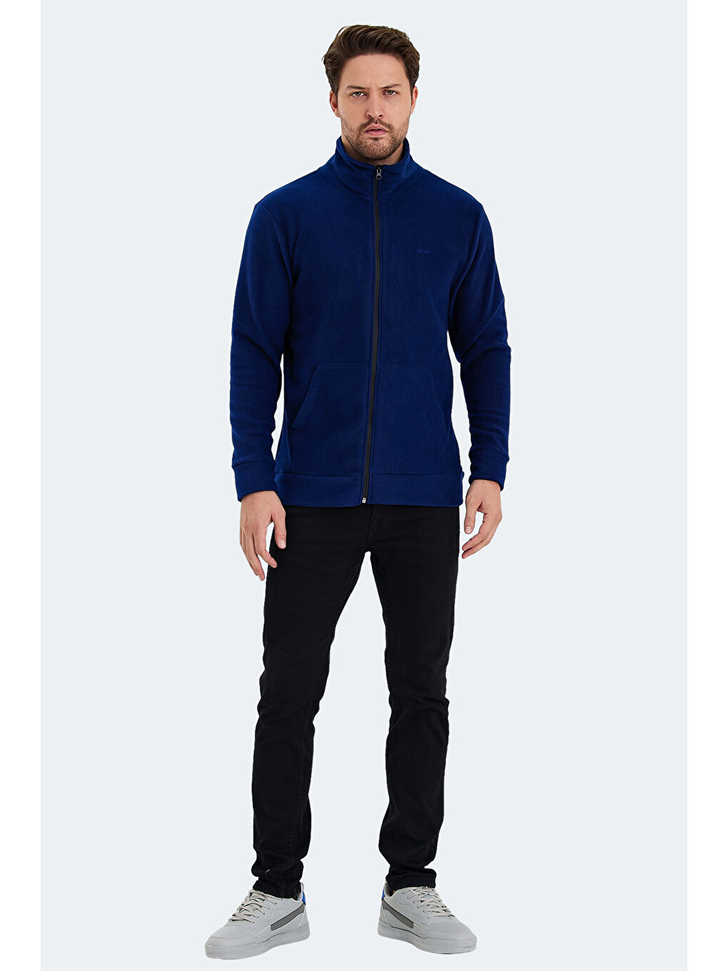SANSA Erkek Fermuarlı Sweatshirt Hırka Lacivert-6