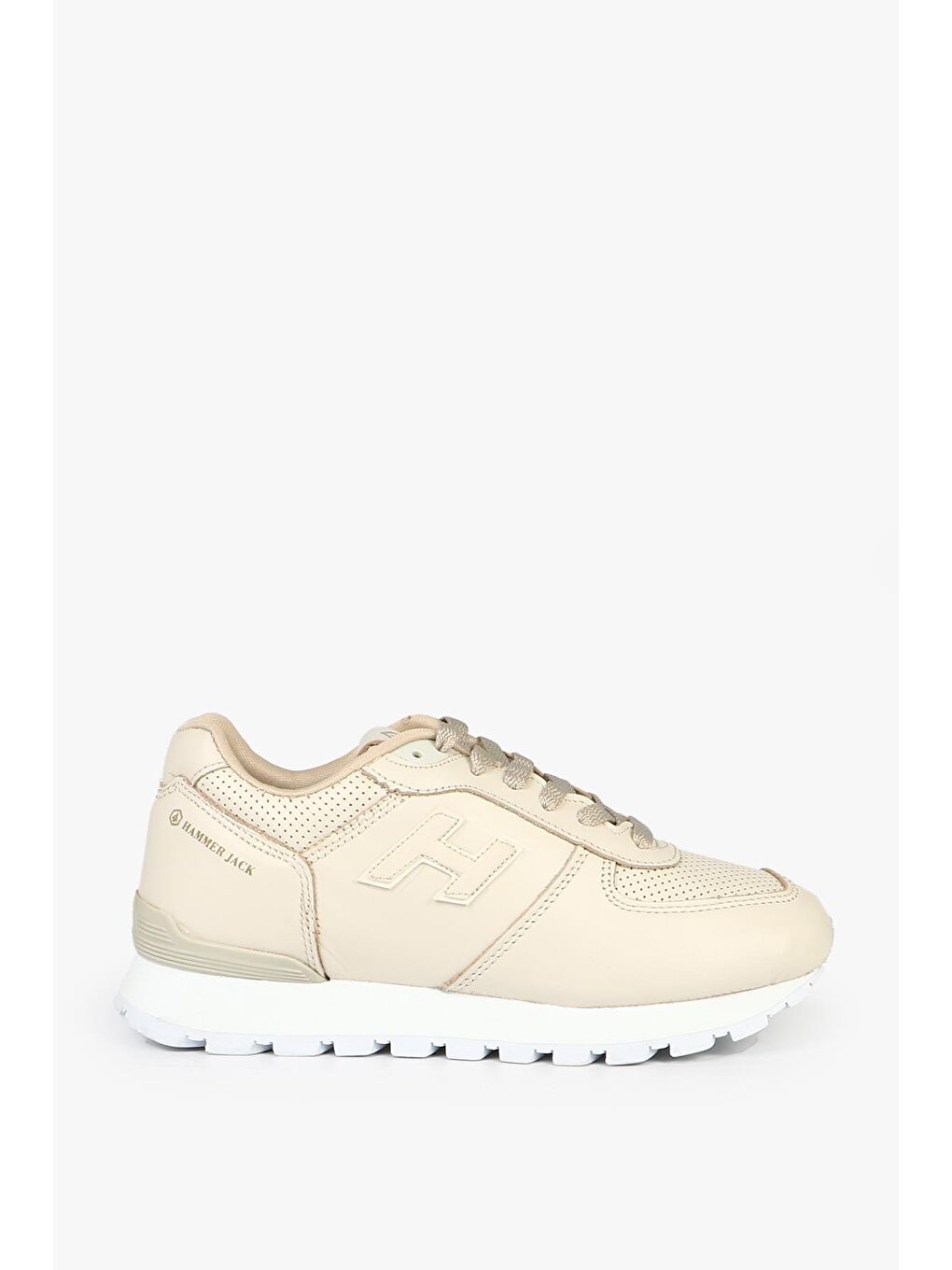 Peru Hakiki Deri Bej Kadın Spor Ayakkabı