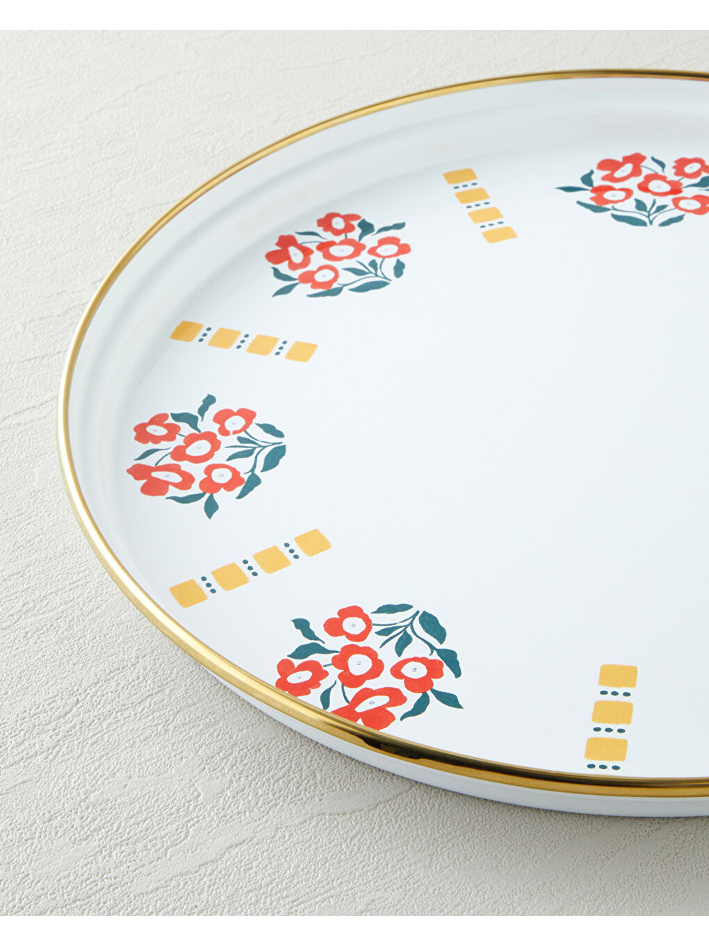 Yeşil Bright Parade Emaye Tepsi 31 cm Renkli-2