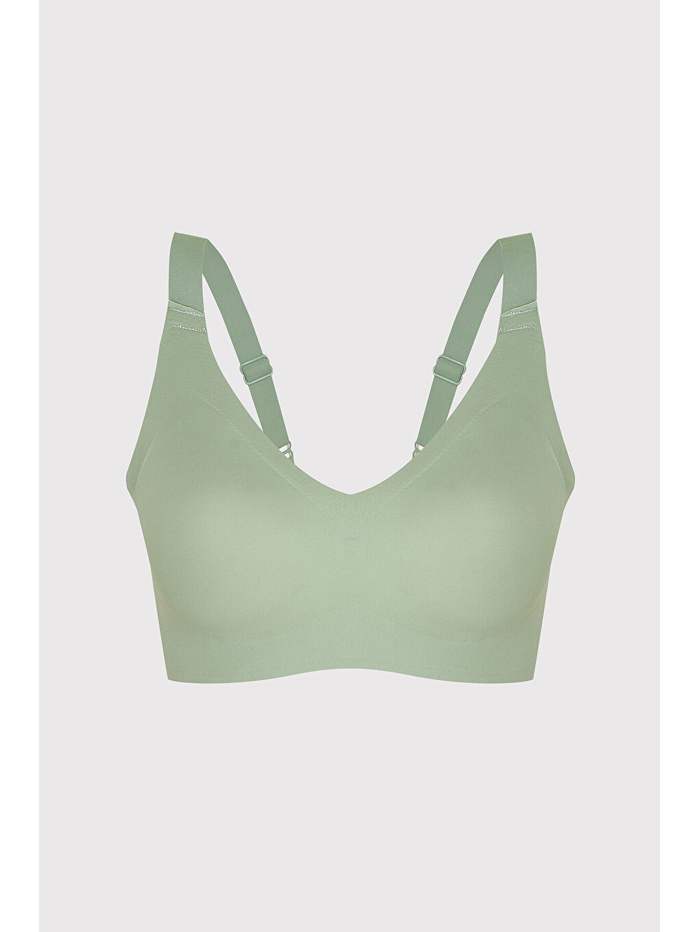 Yeşil Lazer Kesim Dikişsiz Balensiz Sütyen