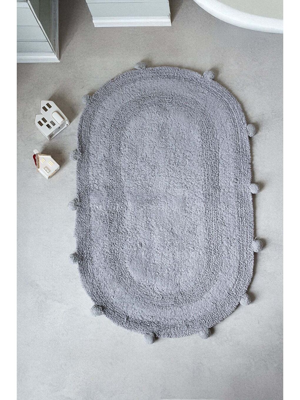 | Eris Tekli Banyo Paspası 50x80 Gri