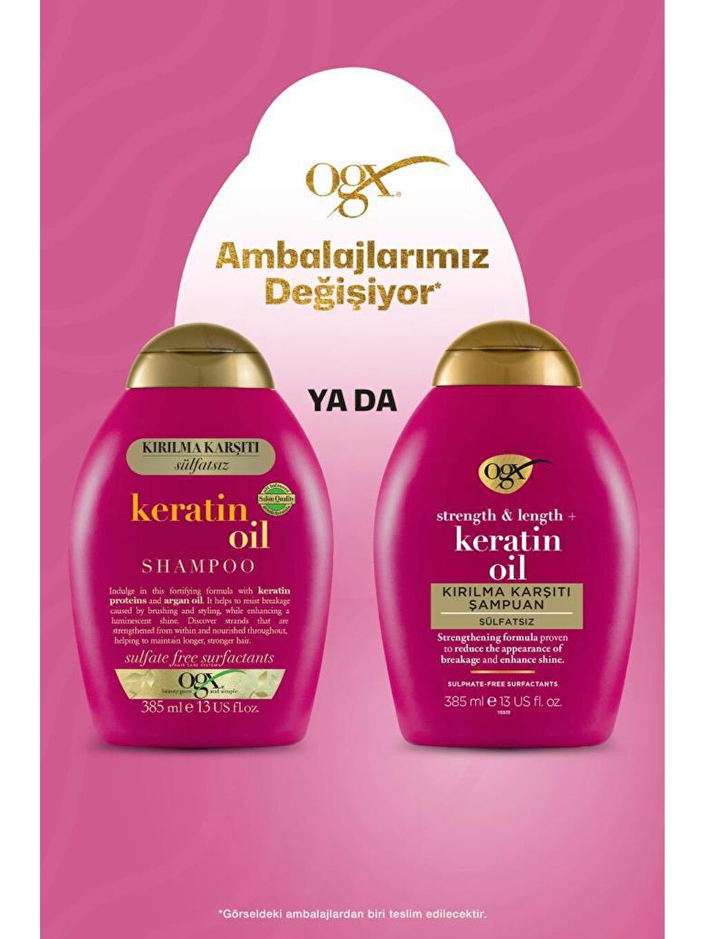 OGX Kırılma Karşıtı Keratin oil Şampuan 385mlx2 - 2