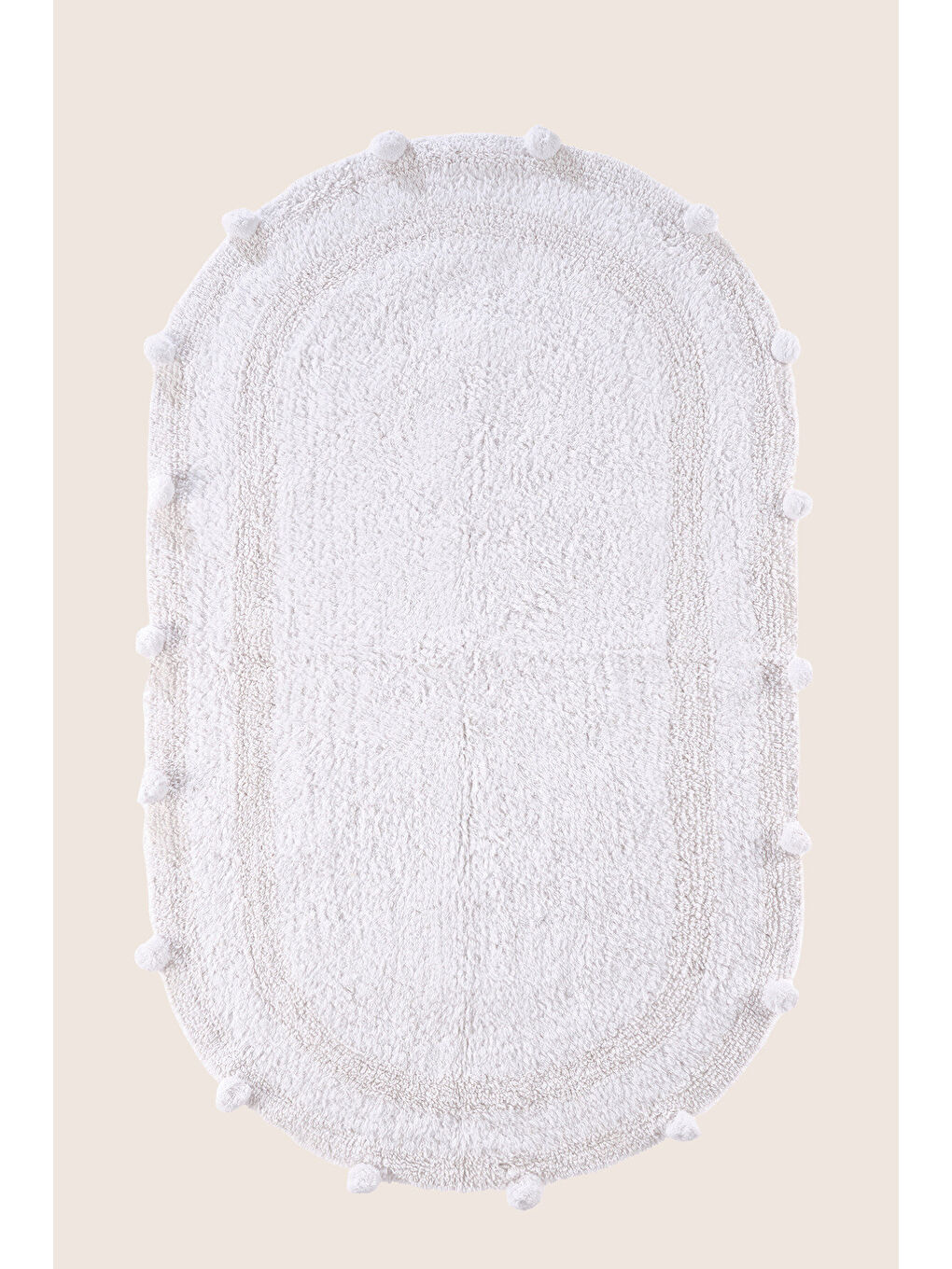 | Eris Tekli Banyo Paspası 70x120 Beyaz-1