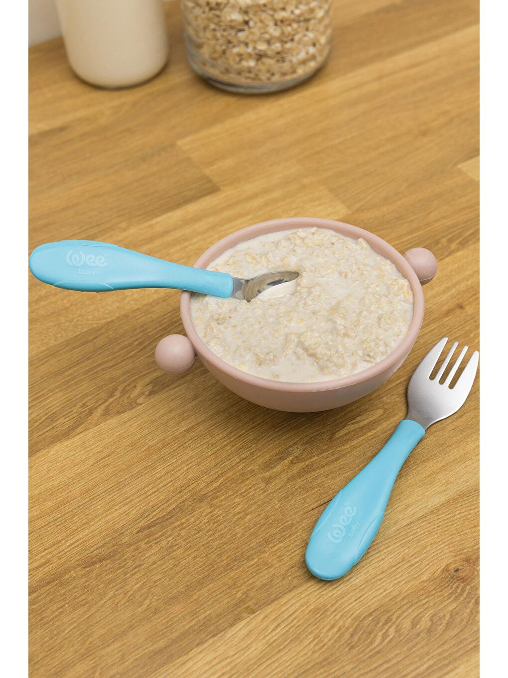 Süper Vakumlu Tabak ve Çelik Kaşık Çatal Seti Erkek-4