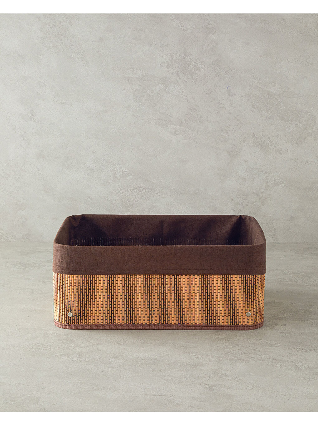 Kahverengi Gina Bambu Sepet Koyu Kahve-1