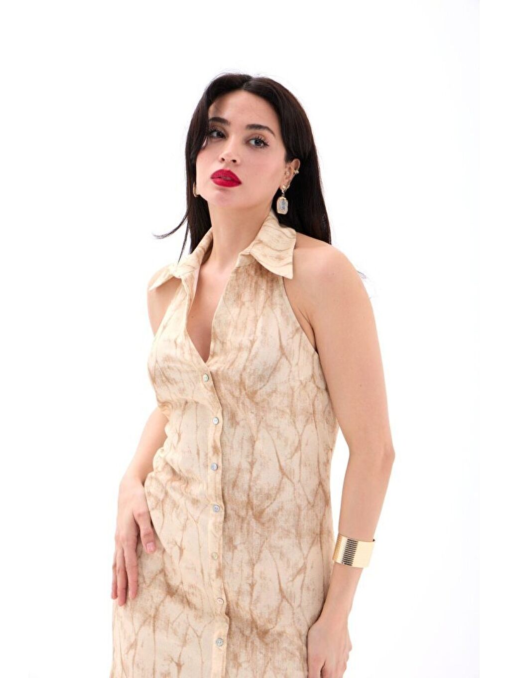 Bej 7428 ELBİSE-BEJ-3