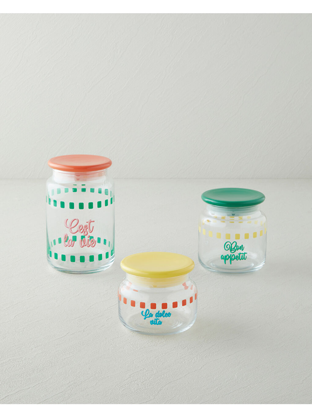 Dolce Vita Cam Kavanoz 350 ml Sarı-4