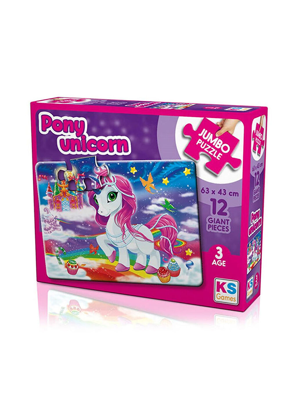 KS GAMES Renksiz Child Jumbo Puzzle Pony Unicorn JP31007