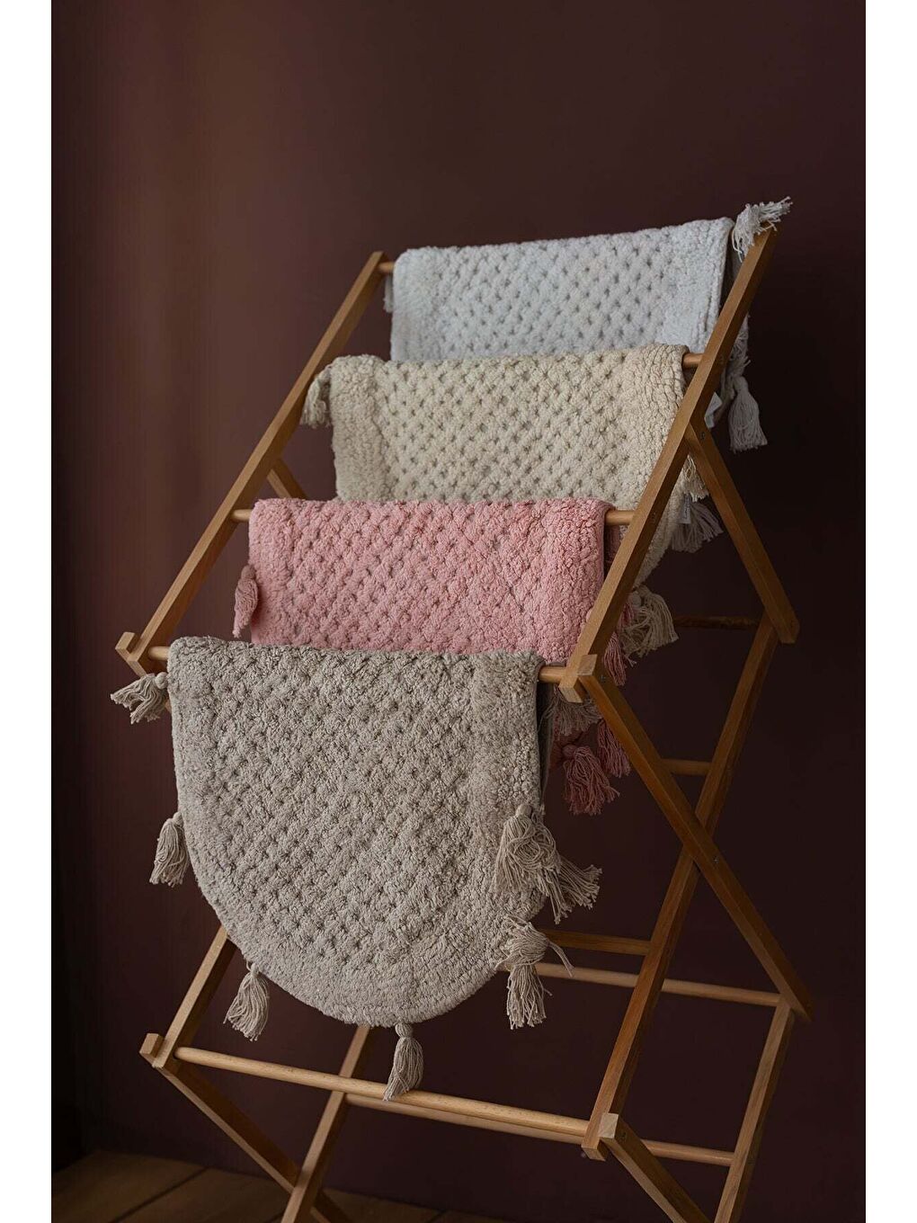 | Elora Tekli Banyo Paspası 40x60 Pembe-2