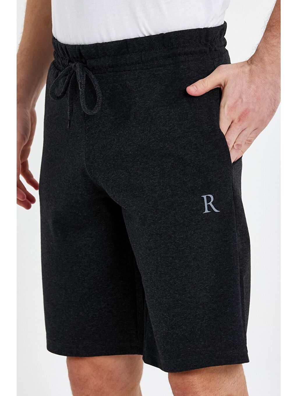 Antrasit Erkek Basic Şort-2