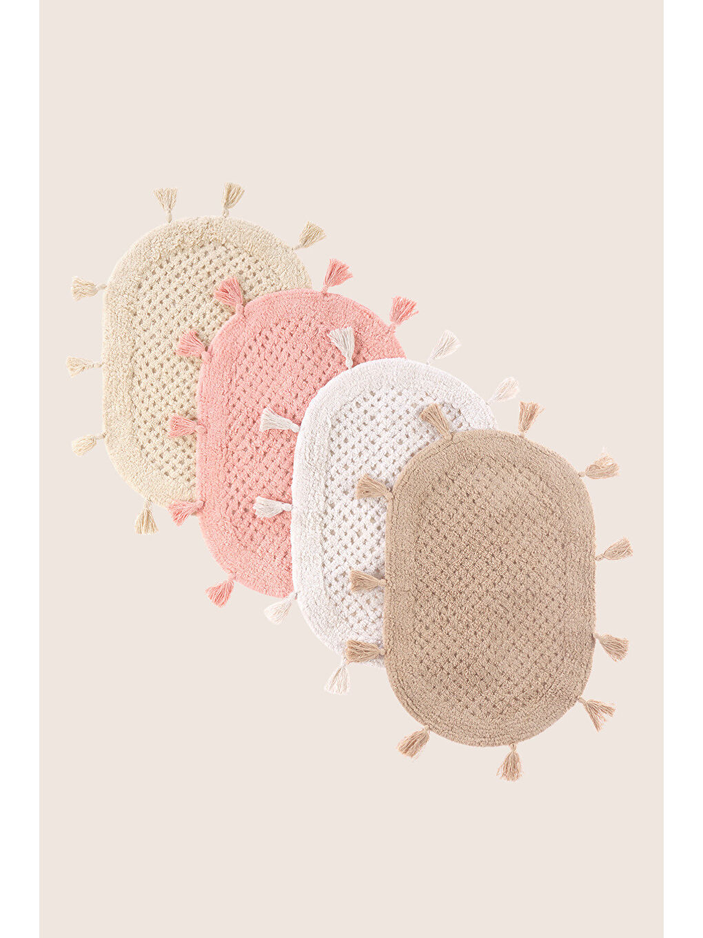 | Elora Tekli Banyo Paspası 40x60 Pembe-5