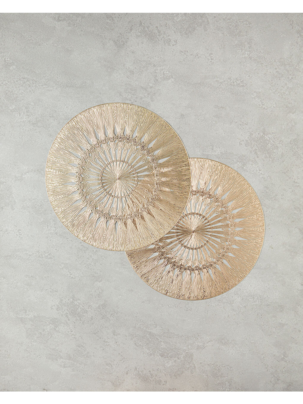 Sarı Glow Pvc 2'li Amerikan Servis 38 cm Gold