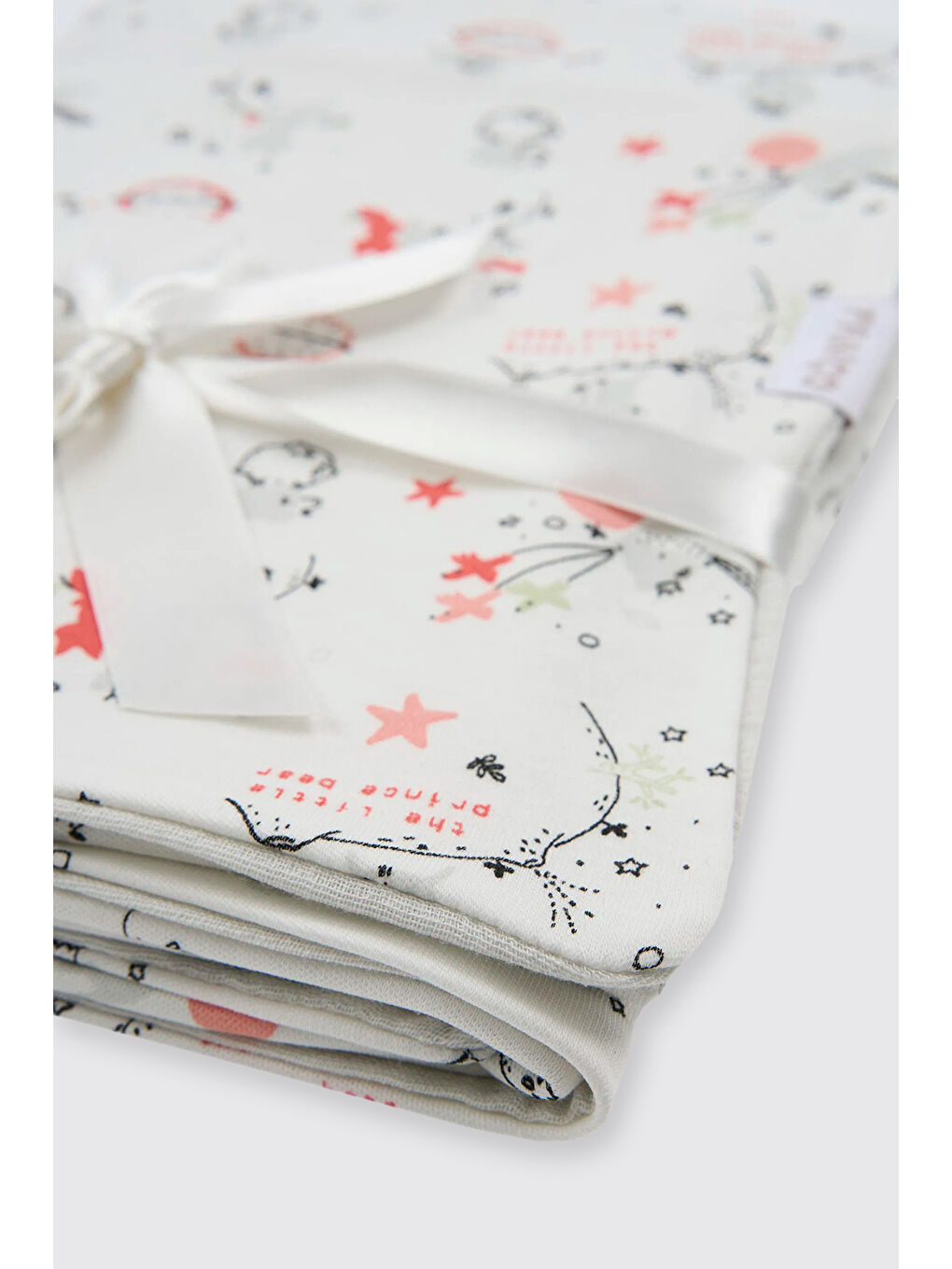 Yenidoğan Çift Taraflı Müslin Gri Battaniye-1