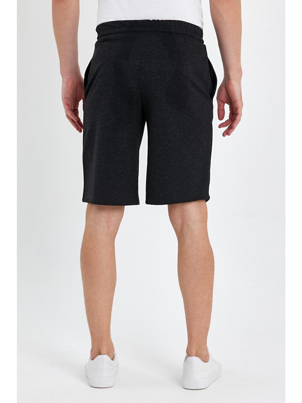 Antrasit Erkek Basic Şort-4