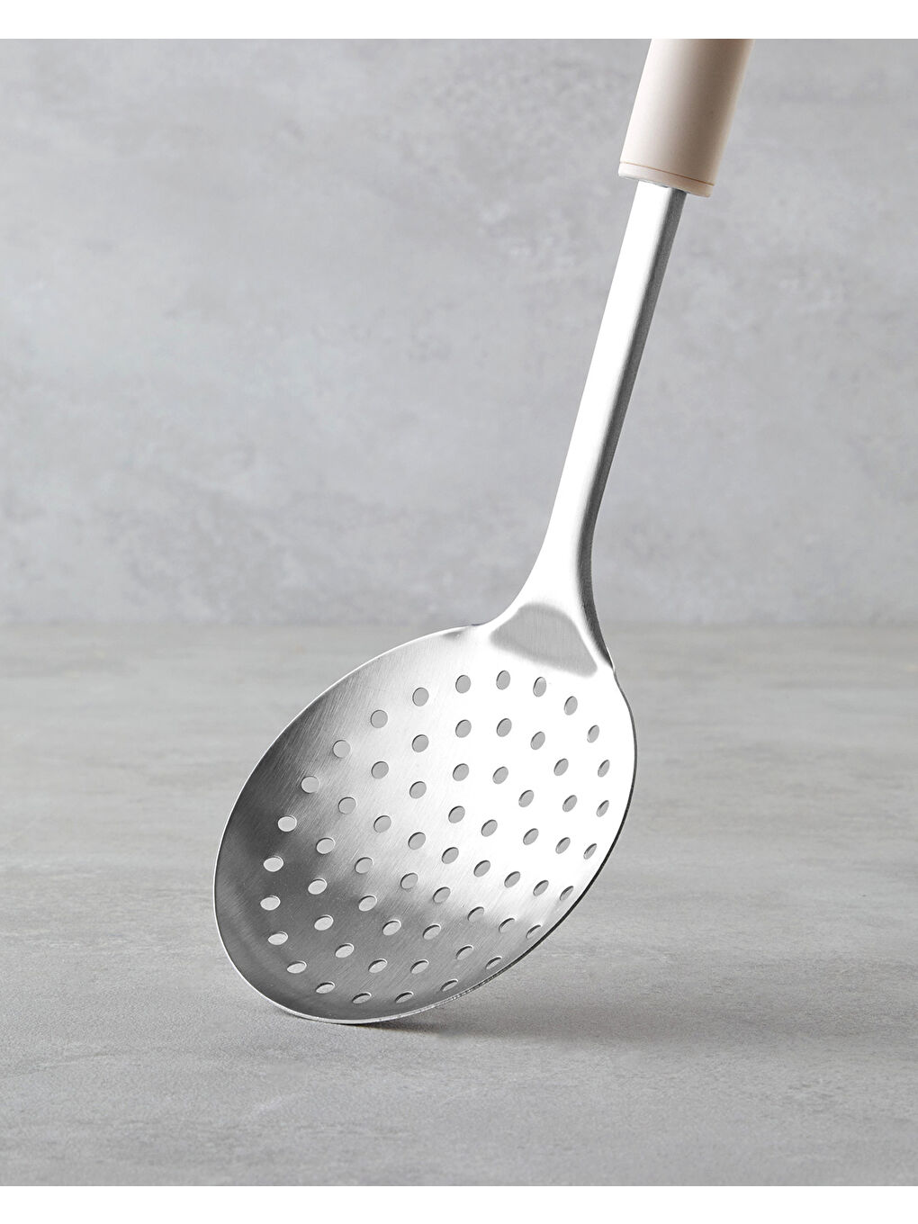 Ekru Maisy Paslanmaz Çelik Kevgır 33 cm Krem-1