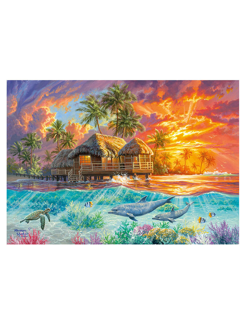 KS GAMES Renksiz Puzzle 1000 Parça Weekend in Paradise 20670 - 1