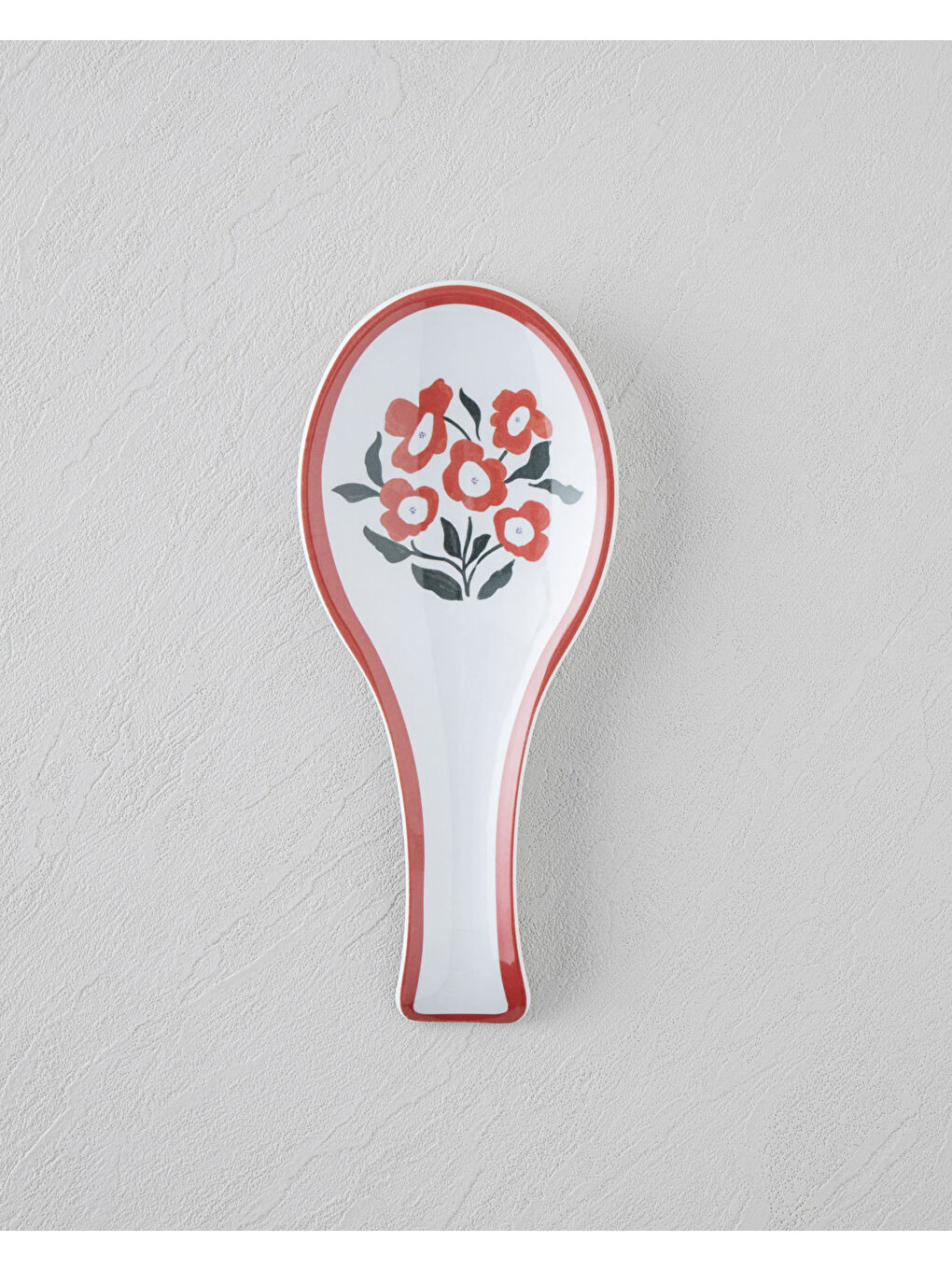 Bright Parade Melamin Kaşıklık Mutfak Gereci 24 cm Kırmızı - Beyaz