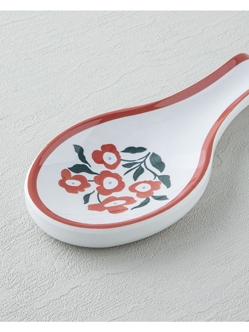 Bright Parade Melamin Kaşıklık Mutfak Gereci 24 cm Kırmızı - Beyaz-1