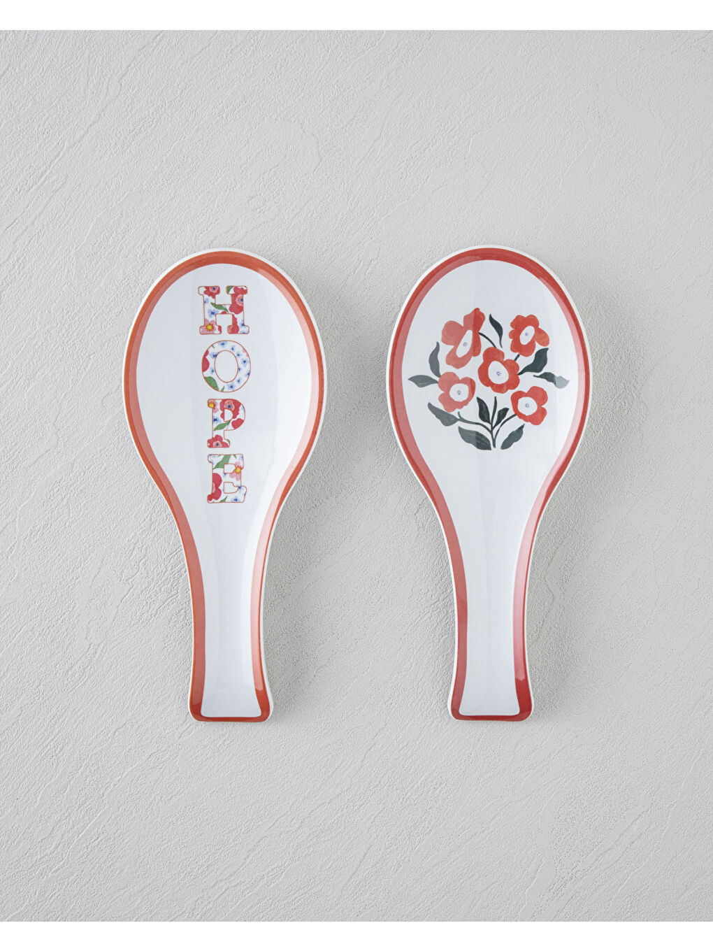 Bright Parade Melamin Kaşıklık Mutfak Gereci 24 cm Kırmızı - Beyaz-3