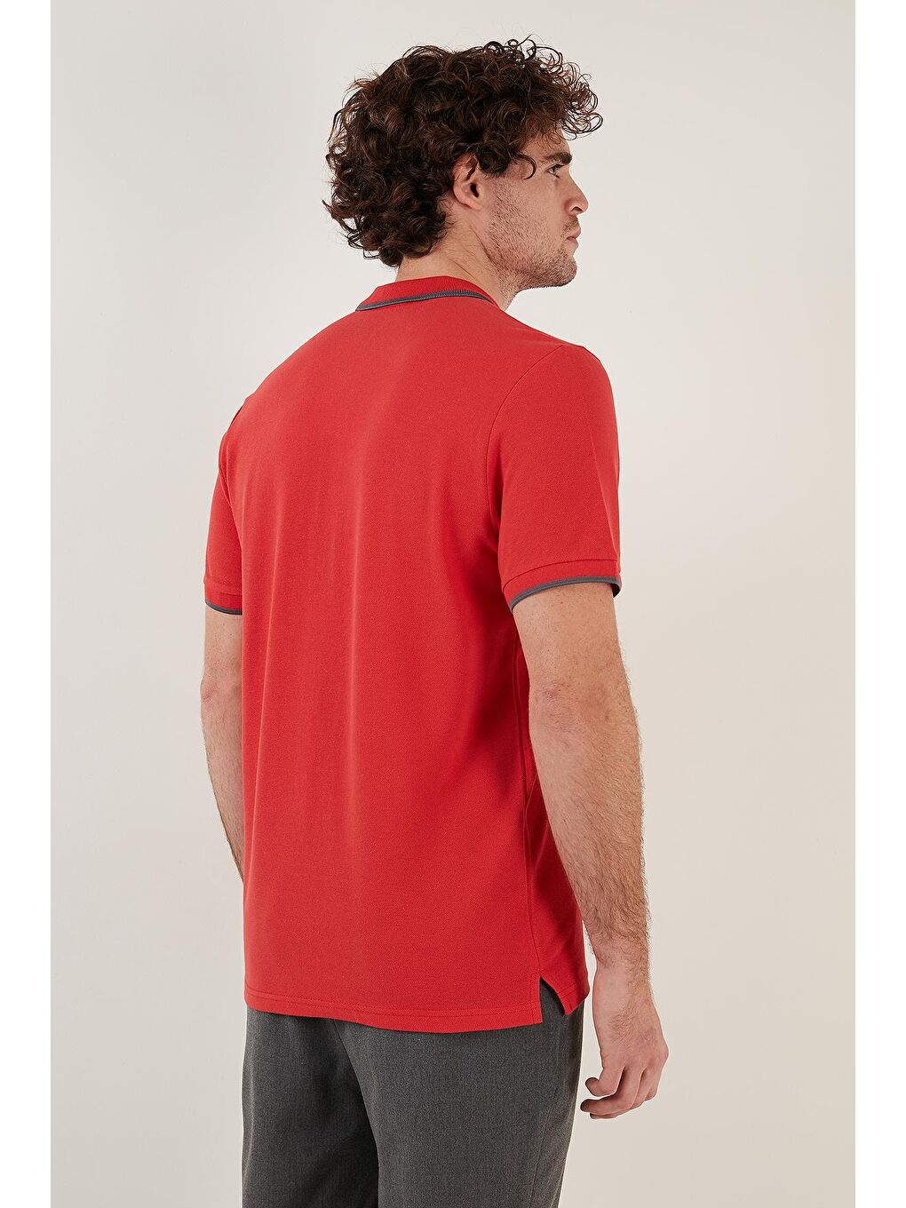 Mercan % 100 Pamuk Düğmeli Slim Fit Erkek Polo Yaka T Shirt 5902118-4