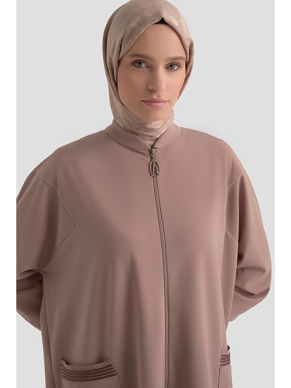 Bej Trend Hırka 25Kt557 Vizon-2