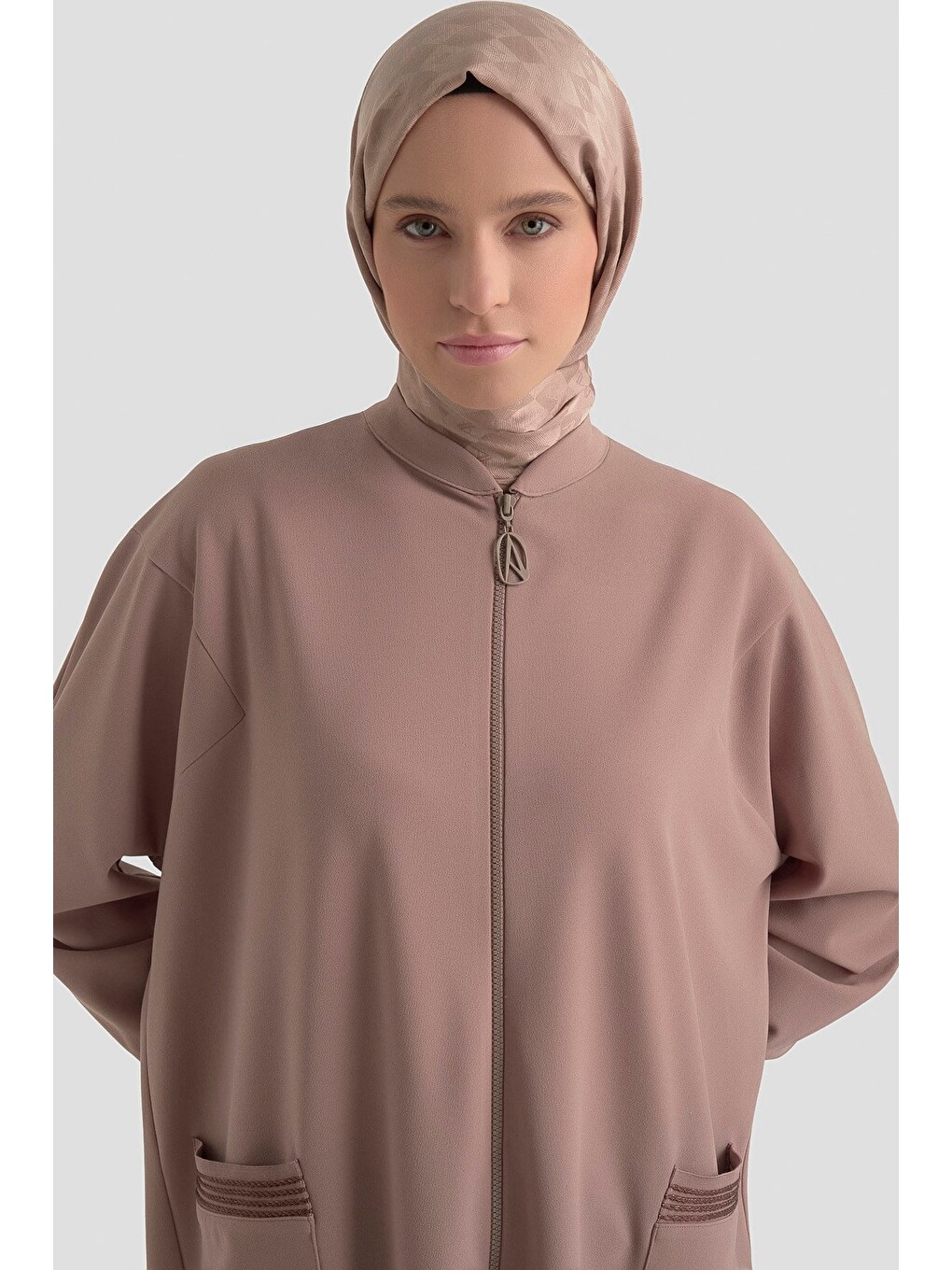 Bej Trend Hırka 25Kt557 Vizon-3