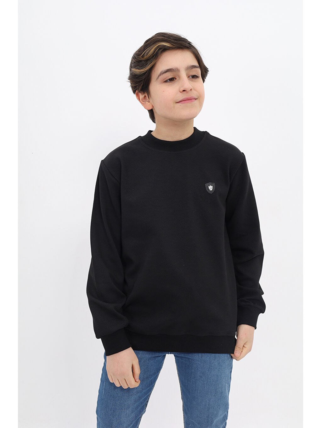 Siyah Erkek Çocuk Sweatshirt