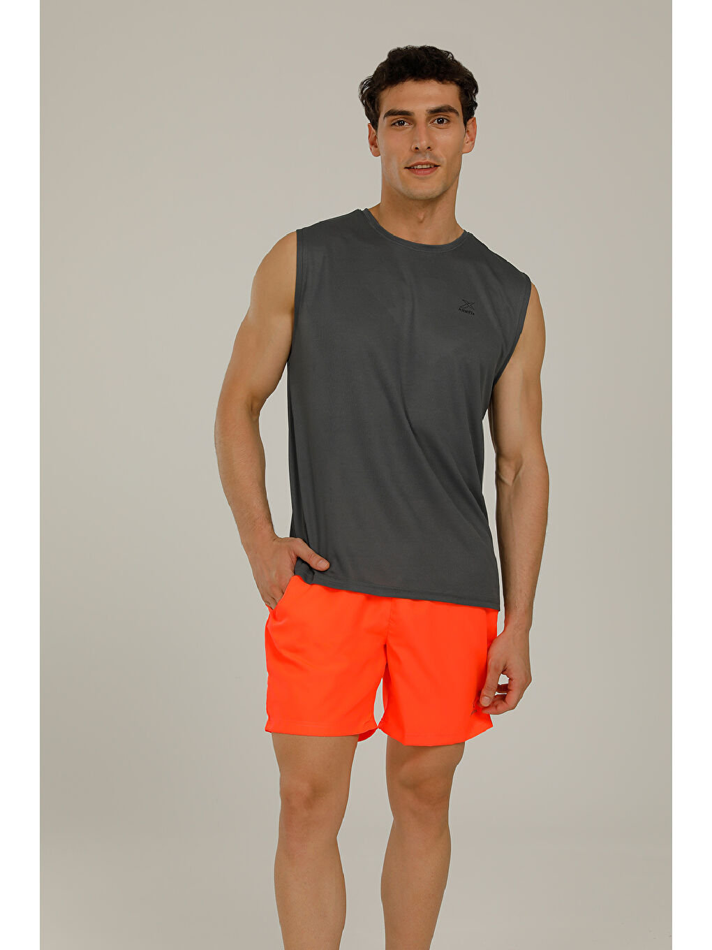 Turuncu SN337 CARLO SWIM SHORT 2F NEON CORAL Erkek Deniz Şortu