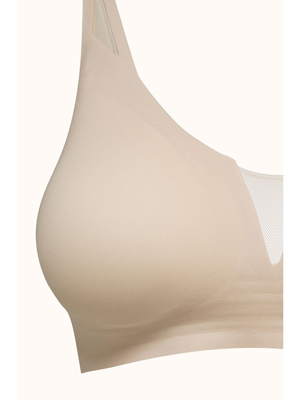Bej Balensiz Dikişsiz Lazer Kesim Pedli Sütyen Cc428 Ten-1
