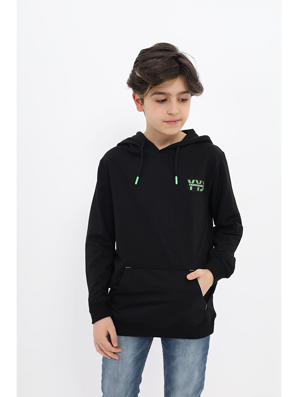 Yeşil Erkek Çocuk Sweatshirt-3