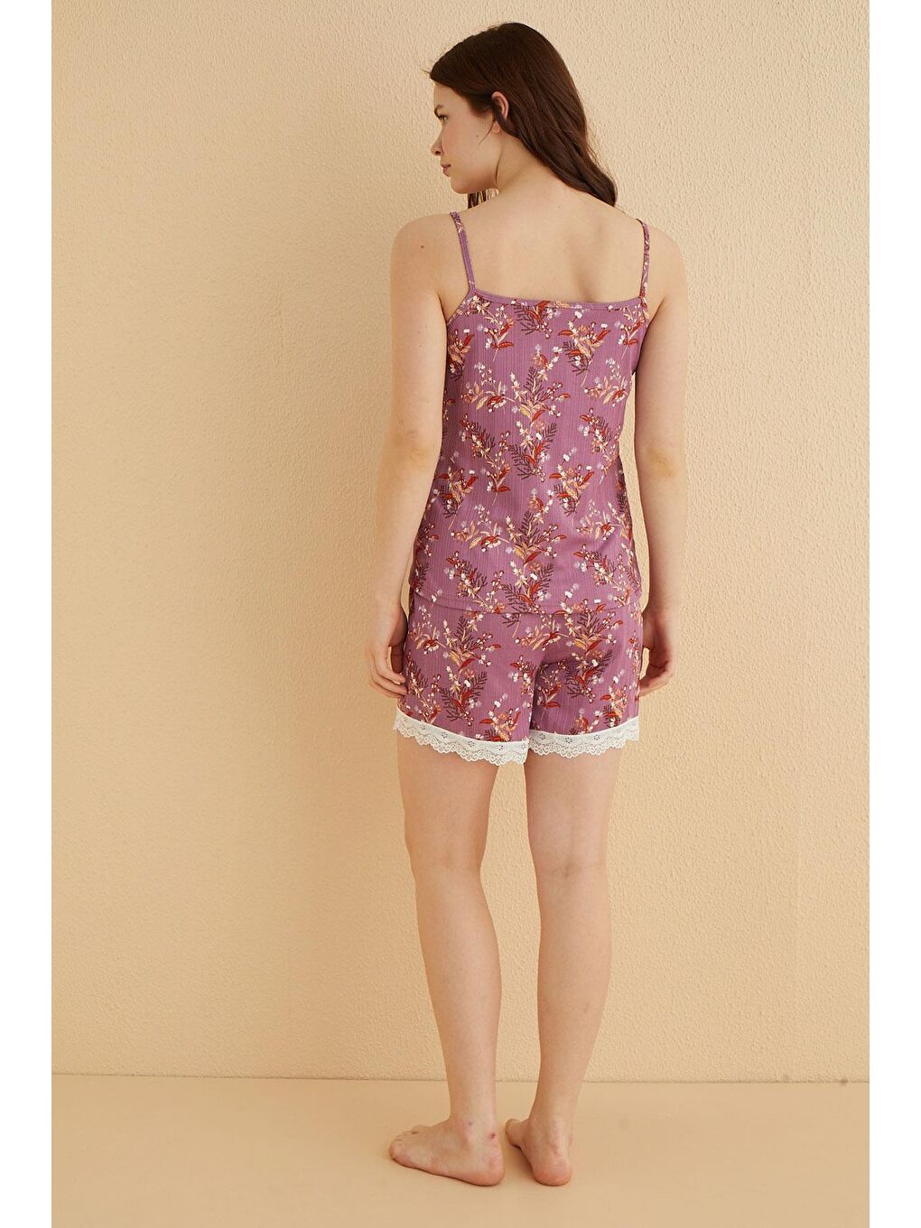 Lila Pegasus Genç İp Askılı Şortlu Pijama Takım | 80117-60-1