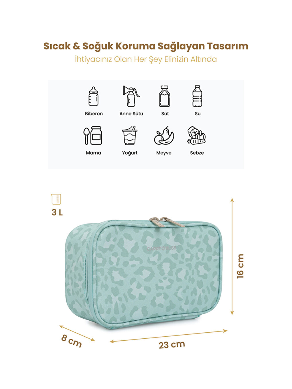 ThermaPouch Isı Yalıtımlı Organizer Mama ve Atıştırmalık Çantası-1