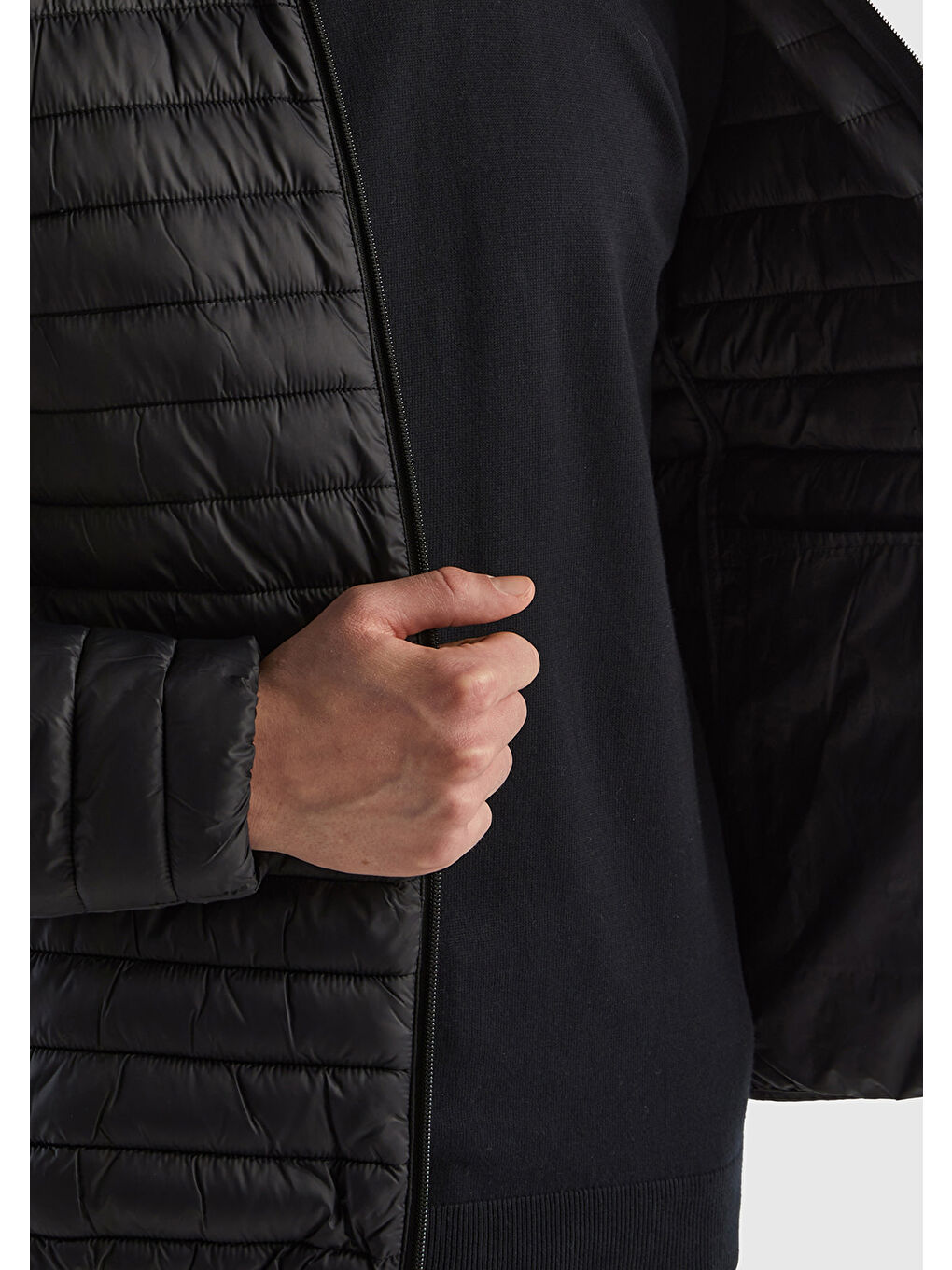Erkek Siyah Pufa Mont-5