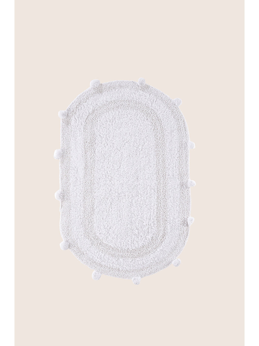 | Eris Tekli Banyo Paspası 50x80 Beyaz-2