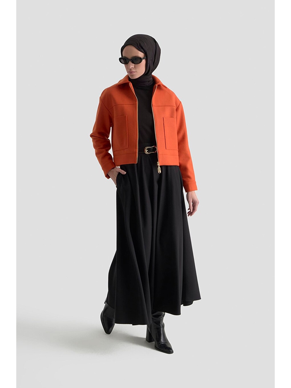 Turuncu Trend Ceket 25Kt517 Oranj-1