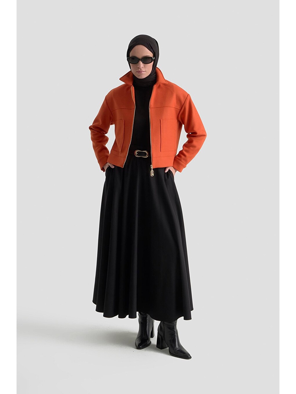Turuncu Trend Ceket 25Kt517 Oranj-3