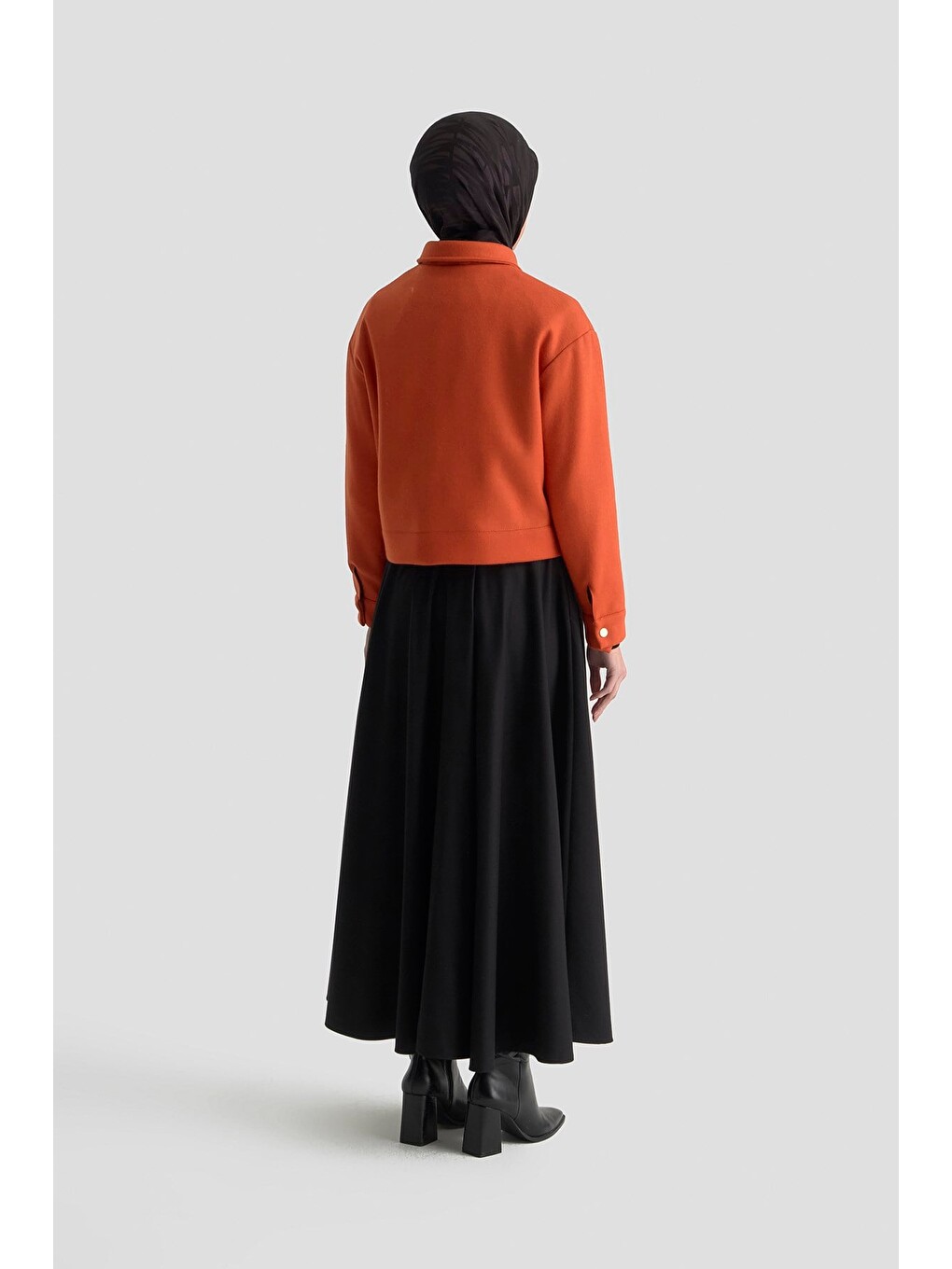 Turuncu Trend Ceket 25Kt517 Oranj-4