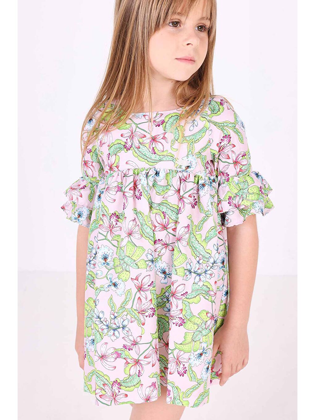 Karışık Kız Çocuk Elbise-2