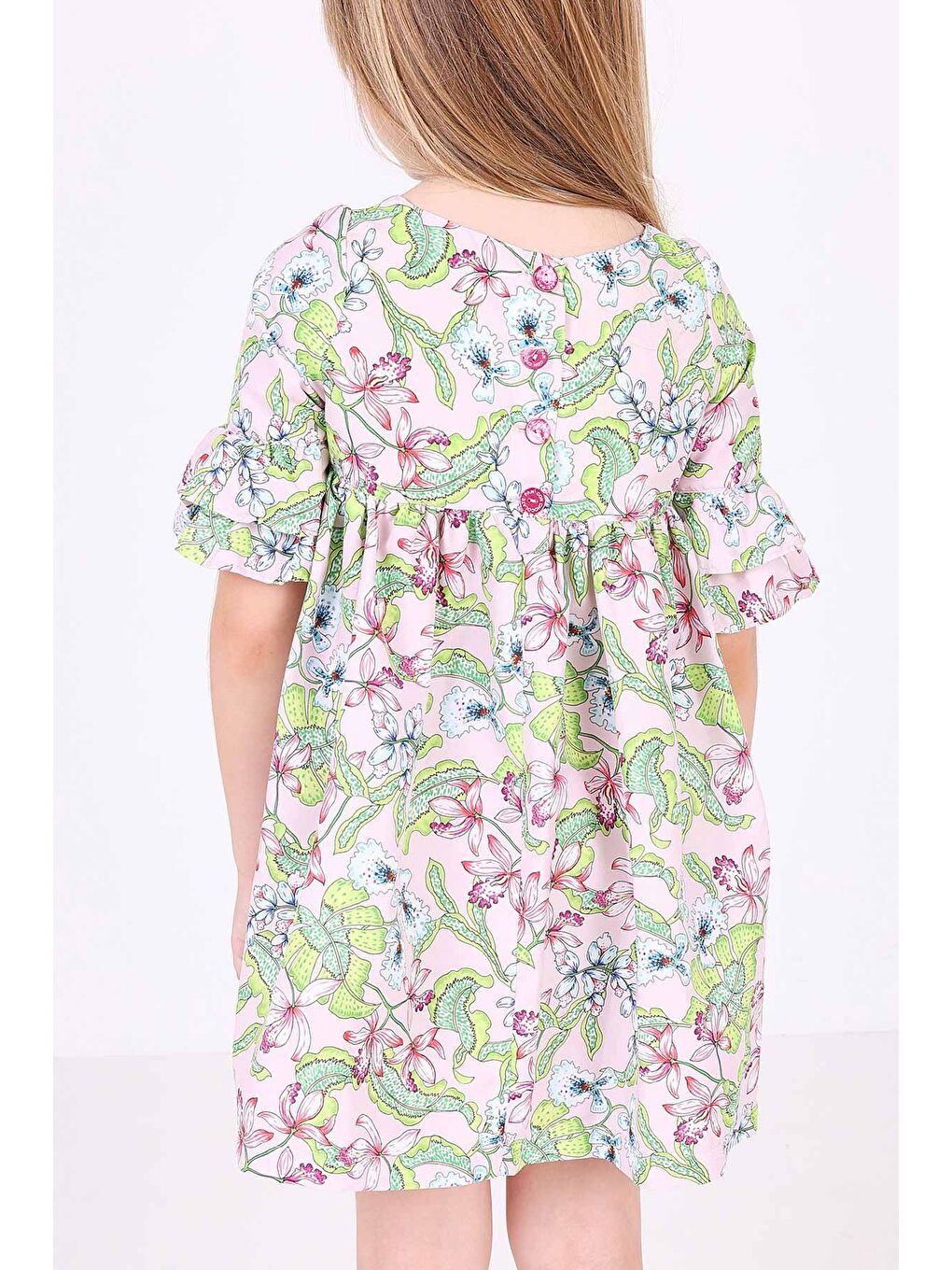 Karışık Kız Çocuk Elbise-4