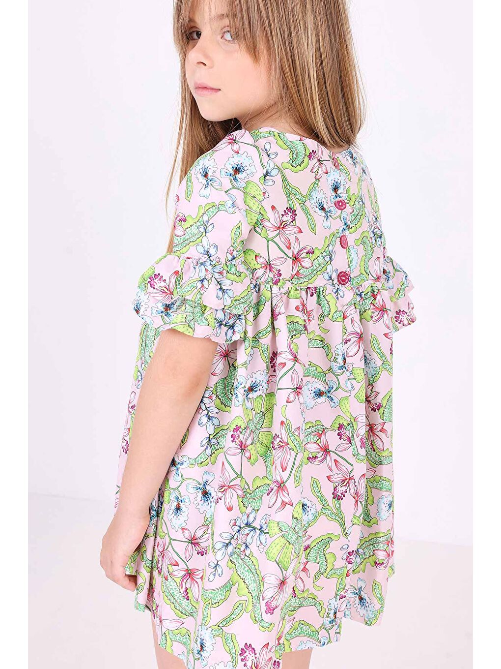 Karışık Kız Çocuk Elbise-7