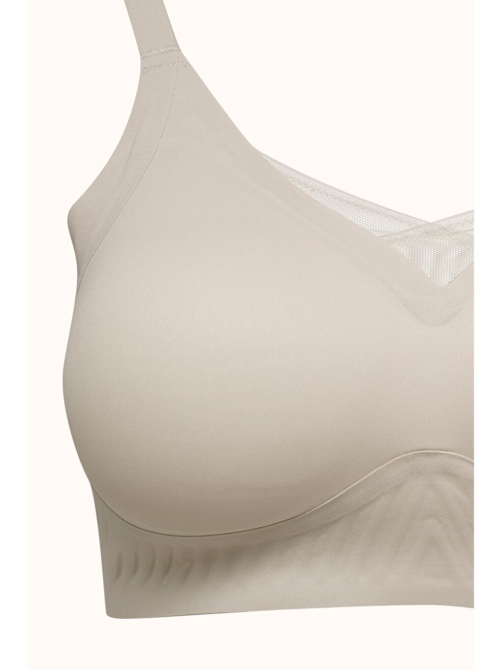 Balensiz Dikişsiz Lazer Kesim Pedli Sütyen Cc422 Gri-1