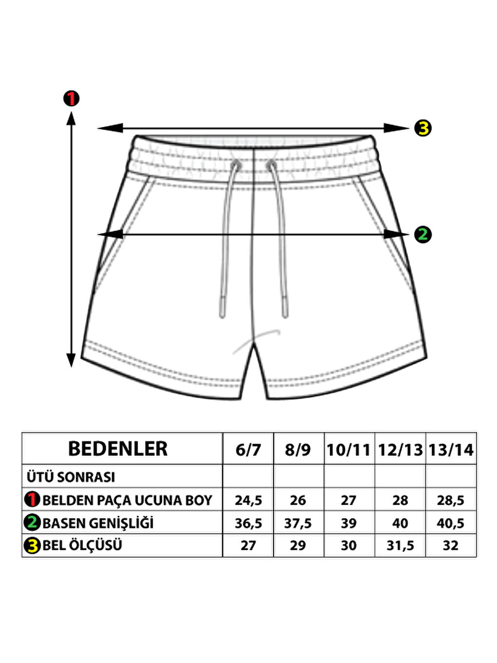 Pembe Kız Çocuk Yazı Nakışlı Şort-1