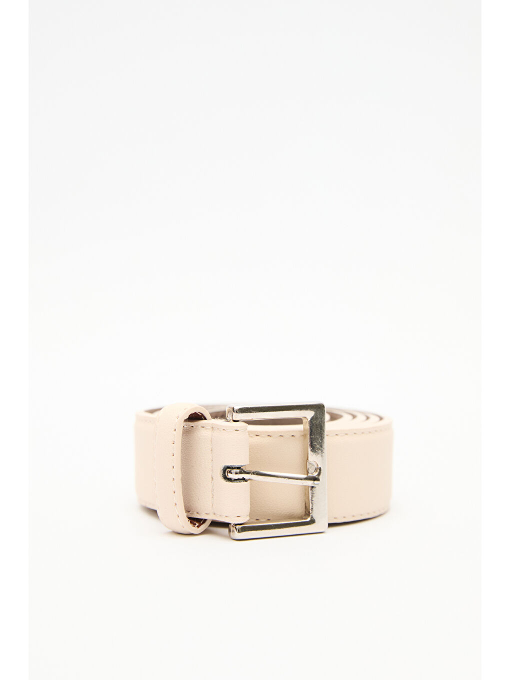 Kare Tokalı Kemer Bej-3